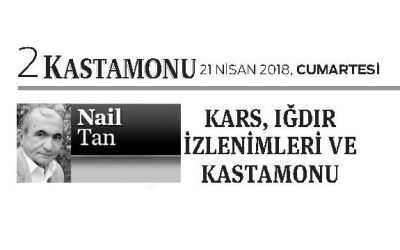 Nail Tan'ın Kastamonu Gazetesi'nde Hıfzı Sempozyumu ile İlgili Yazısı